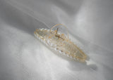 Pearl Curved Barret Hair Claw Clip - Champagne Pearl