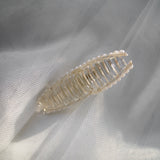 Pearl Twist Curved Hair Claw Clip - Champagne Pearl