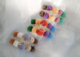 Pom Poms Fuzzy Curved Crescnet Hair Claw Clips - Spring Pastel