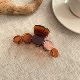 Bubble Hair Claw Clip - Transparent Brown