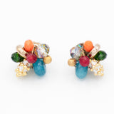 Joy Dotted Multi Beads Stud Earrings