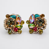 Lena Multi Rhinestone Party Stud Earrings