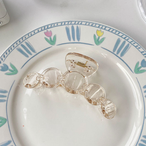 Bubble Hair Claw Clip - Clear Champagne